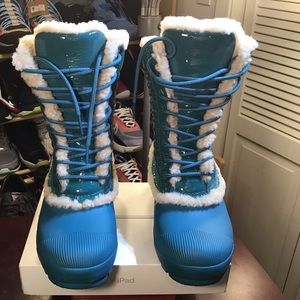 - Original Genuine Shearling & Leather Lace-Up Boots